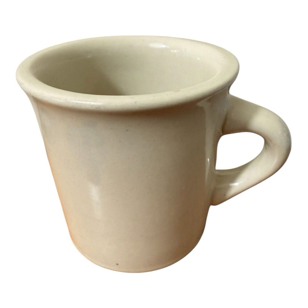 Vintage Vertex Heavy Restaurant Diner Coffee Mug Off White 3.25 in